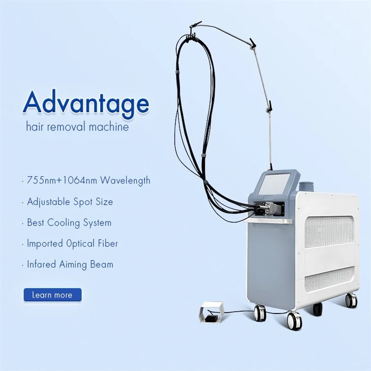 755nm 1064nm Double Wave Alexandrite Laser Hair Removal Machine