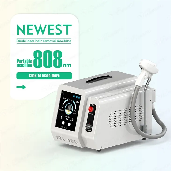 Portable 808nm Laser Hair Removal Machine