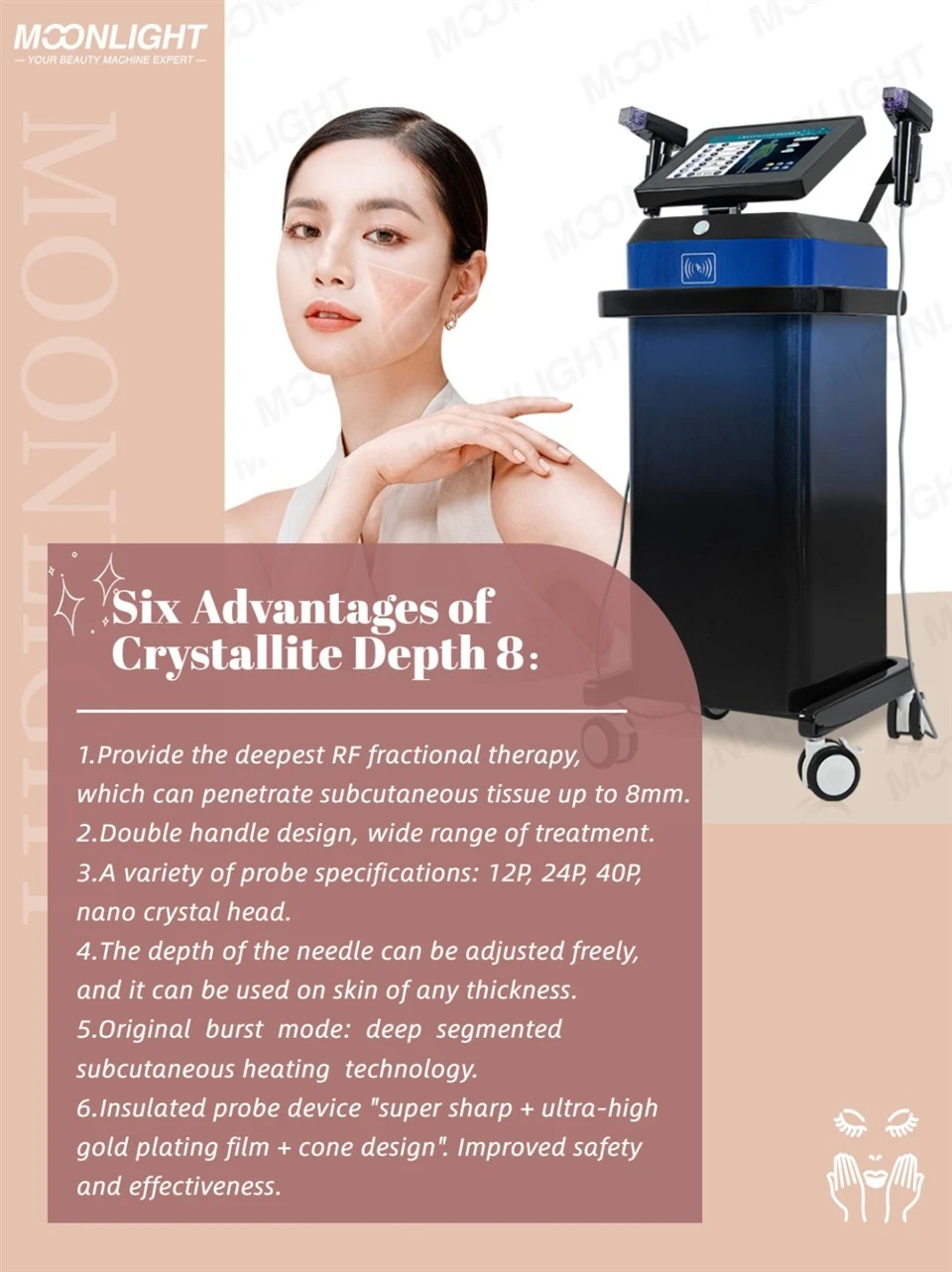 Crystallite Depth 8 – Fractional RF Microneedling System factory