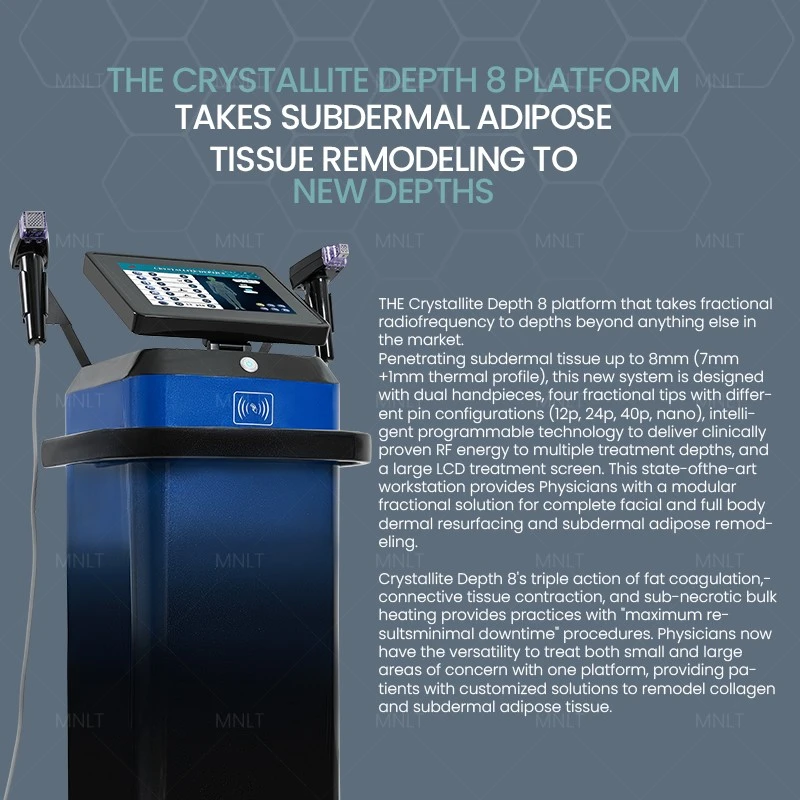 Crystallite Depth 8 RF Micro Needling Machine high quality